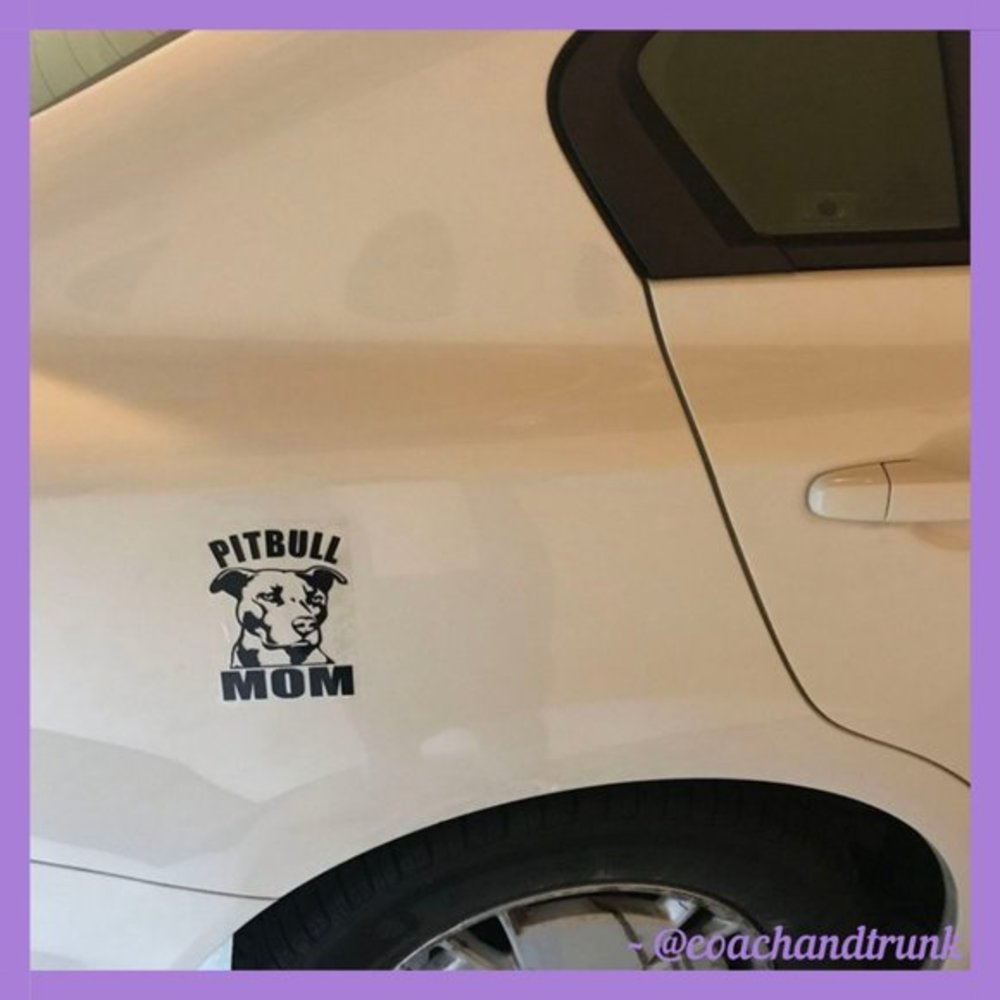 ๐ปSEE @MOZAICSUNFLOWER๐ปPitbull Mom Decal - Picture 3 of 5
